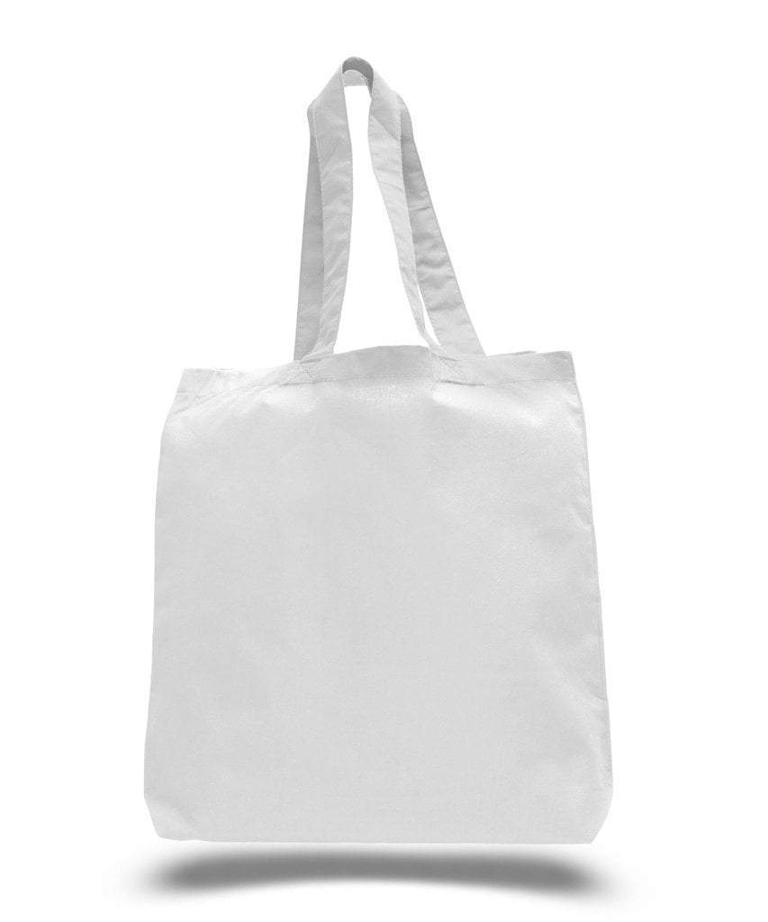Economical 100% Cotton Cheap Tote Bags W/Gusset