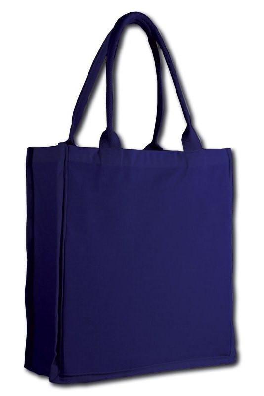 FANCY TOTE BAG 100% COTTON SHEETING FULL SIDE GUSSET